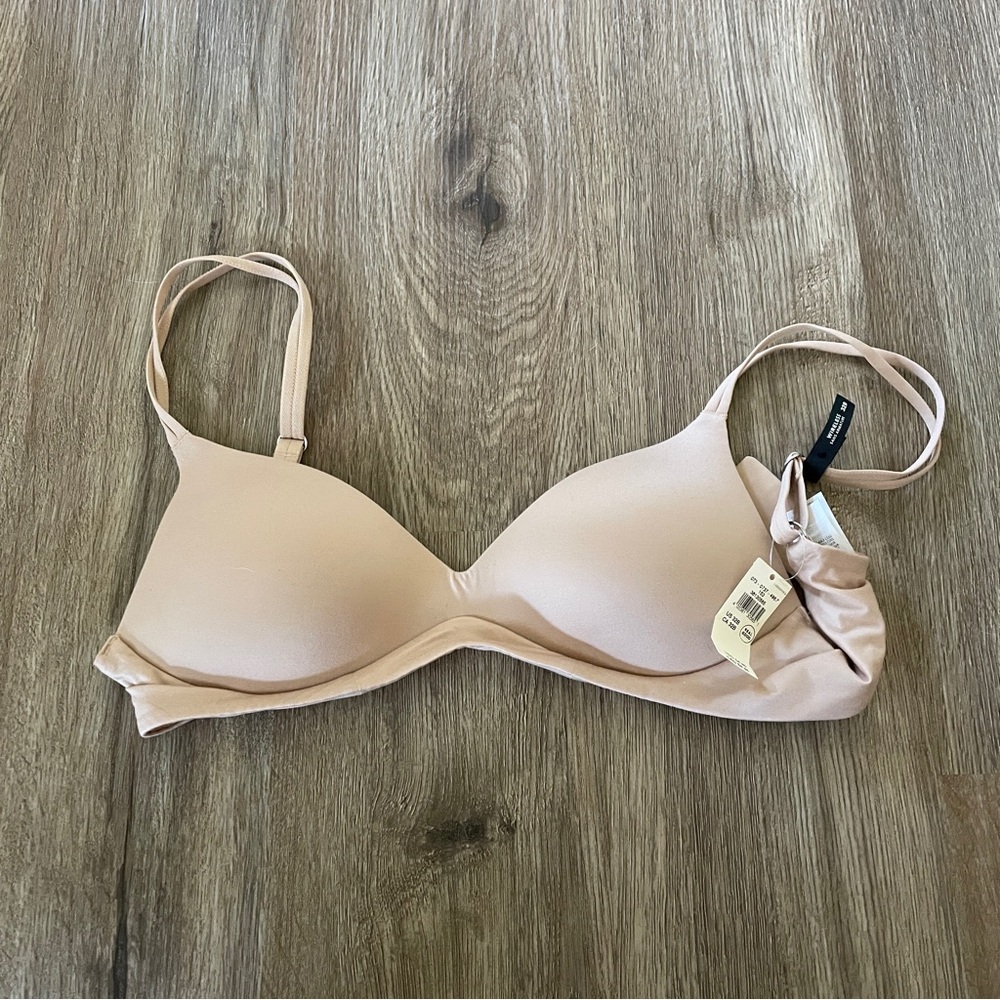 Aerie Sunnie Wireless Push Up Bra NWT Tan